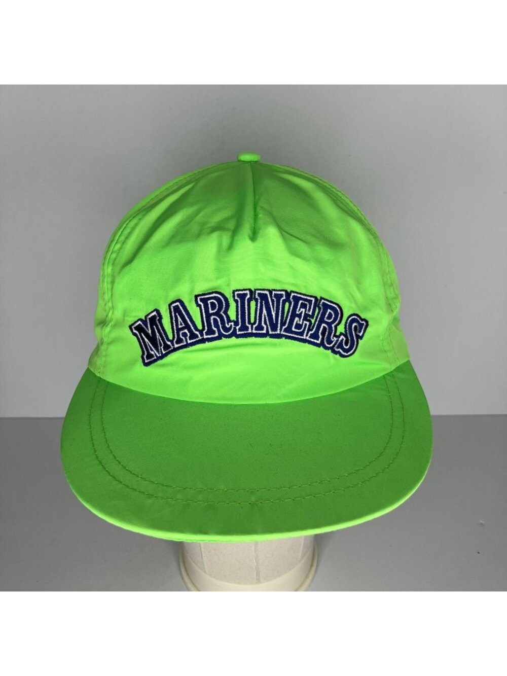 Seattle Mariners KeyBank Hat Neon Green Adjustable Snapback MLB Men's Cap